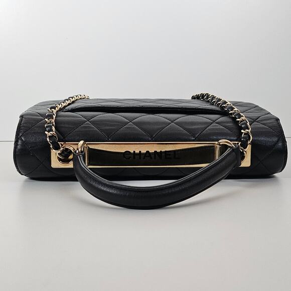 Chanel Lambskin Quilted Medium Trendy CC Flap Top Handle Bag Black - Picture 4 of 16